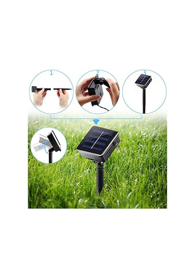 Ally 7m 50 Kiraz Çiçeği Solar Güneş Enerjili Dış Bahçe Aydınlatm