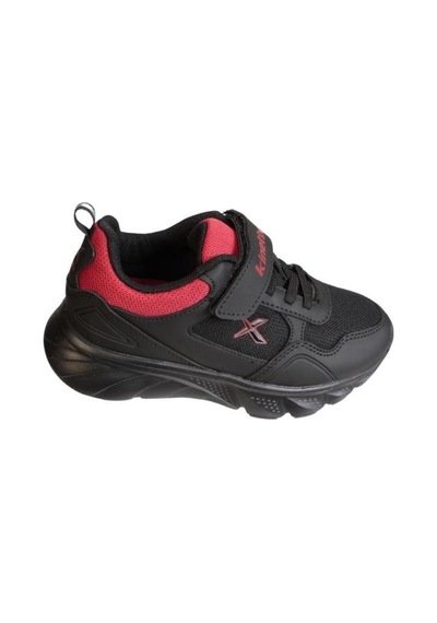 Kinetix Erkek Çocuk Siyah Gri Çırtlı Comfort Rahat Taban Sneaker Spor Ayakkabı 001