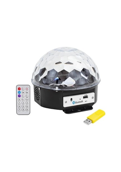 Magicvoice Usb Mp3 Blueooth Destekli Kumandalı Hoparlörlü Yarım Dünya Sihirli Led Disko Topu