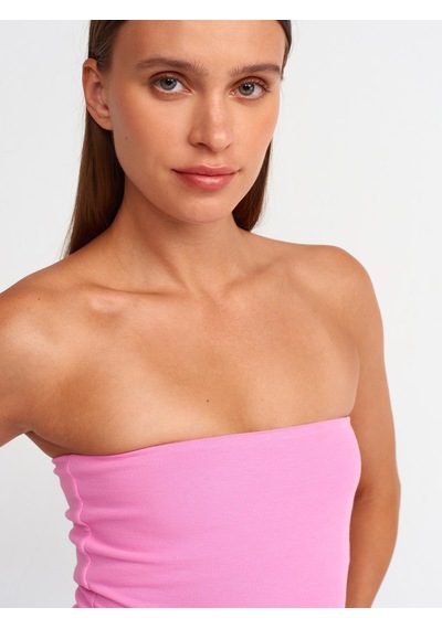 Dilvin Crop Top 101a20659 Pembe
