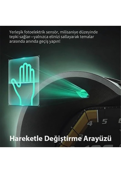 Tr A520 Obd2 + Gps Head Up Display Hud, Dijital Hız Göstergesi, Rpm & Sıcaklık & Basınç Takip, Hız Alarmı, Siya