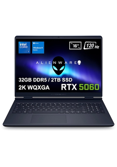 Dell Alienware 16 Aurora AC16250-C716156WV2 Core 7 240H 32 GB 2 TB SSD RTX5060 16" W11H Dizüstü Bilgisayar