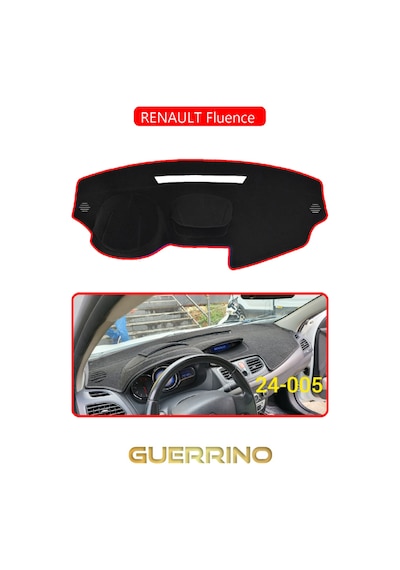 Renault Fluence Torpido Koruma Halısı Kırmızı Kenar