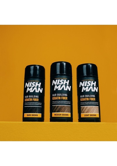 Orta Kahverengi Keratin Fiber Saç Yapılandırıcı - Tekli Paket 21 Gr