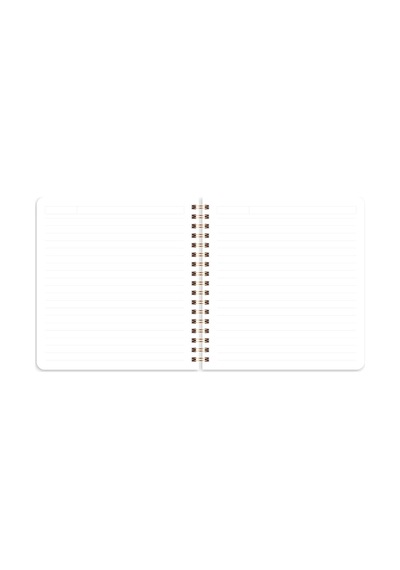 15x16 Spiralli Karton Kapak 2'li Çizgili Not Defter Seti - Aura