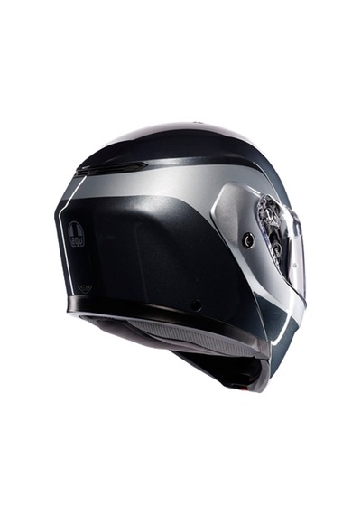 Agv Kask/streetmodular Levıco Grey Sılver Siyah