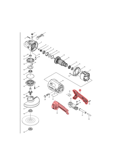 Makita GA7020 Arka Sap Ürün Kodu 188059-8