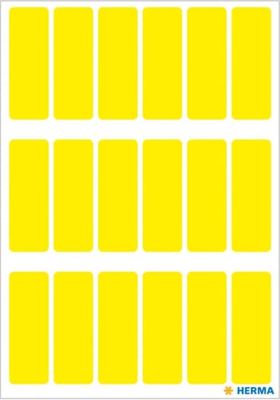 Varıo Etıket 12x34mm Sarı Çok Renkli