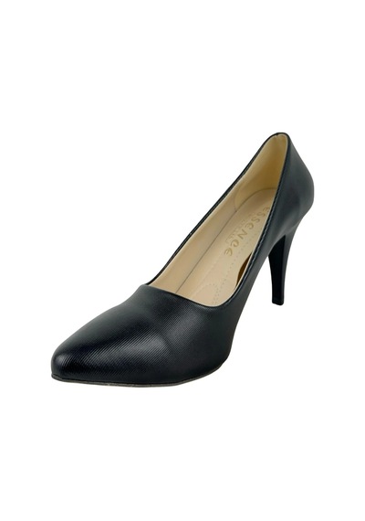 Matzeliger Mzg1177 Siyah Kadın İnce Topuklu Stiletto