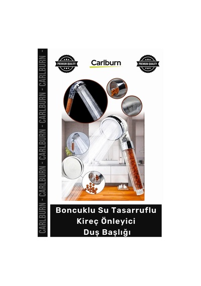Özel Üretim Anyon Toplu Zeolid Taşlı Hijyenik Boncuklu Su Tasarruflu Kireç Önleyici Duş Başlığı Çok Renkli