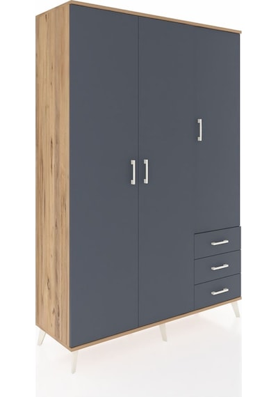Hyperion Dolap 6 Raflı 3 Çekmeceli Tek Askılı 132x44x195 Çam-antrasit/antrasit Antrasıt/antrasıt Hyperion Dolap 6 Raflı 3 Çekmeceli Tek Askılı 132x44x195 Çam-antrasit/antrasit Antrasıt/antrasıt