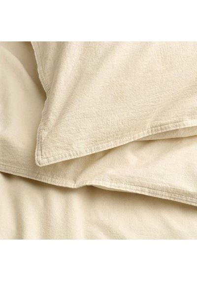 Ikea Angslılja Çift Kişilik Nevresim Takımı 220 X 240 Cm Açık Bej