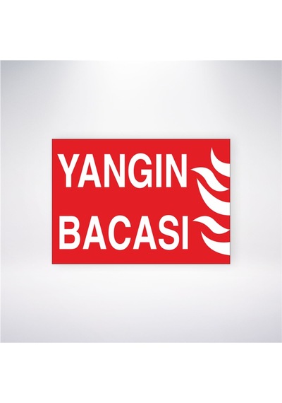 Yangın Bacası 21x28 Arkası Yapışkanlı Sticker