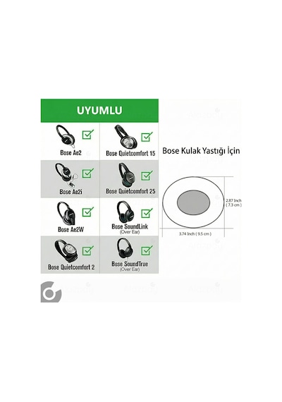 Bose Qc2 Pedi Qc25 Ae2 Ae2i Ae2w Qc2 Qc15 Qc35 Qc35ii Uyumlu Yumuşak Kulaklık Sünger Yastığı Pedi Mavi Siyah
