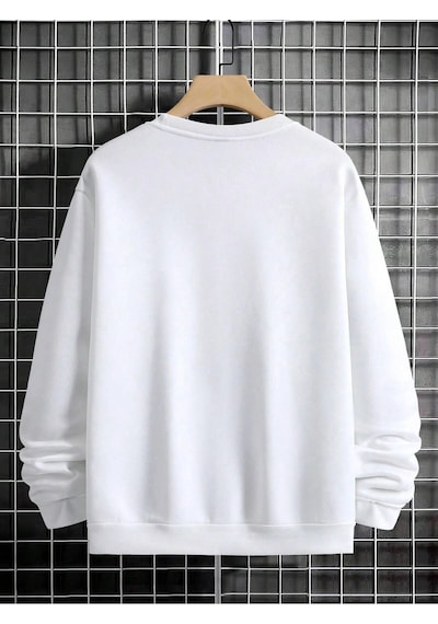 Startmore Adrift Manfinity Sporsity Letter Graphic Drop Shoulder Sweatshirt Beyaz Beyaz