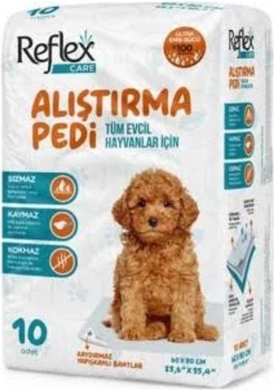 Reflex Care Reflex Care Kaydırmaz Köpek Alıştırma Pedi 60x90 Cm 10'lu