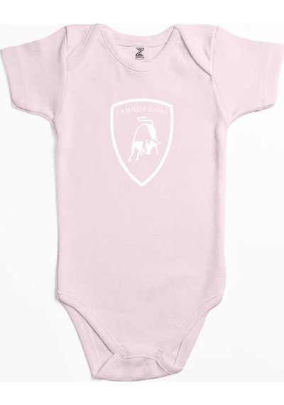 Zepplin Giyim Lamborghini Logo White Sarı Bebek Body Zıbın