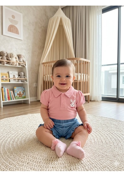 Babydoll 2li Takım Moon Pembe
