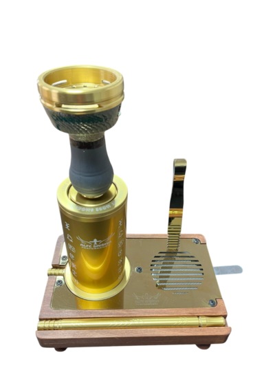 Alfeshisha Wooden Modern Gold Nargile