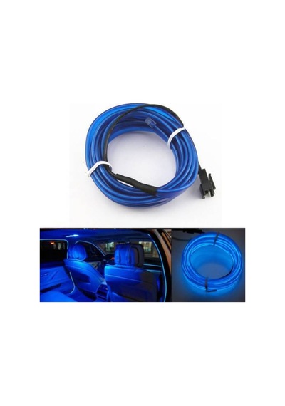2 Metre Mavi Ip Neon Torpido Ledi Arç Gögüslük Ledi Led