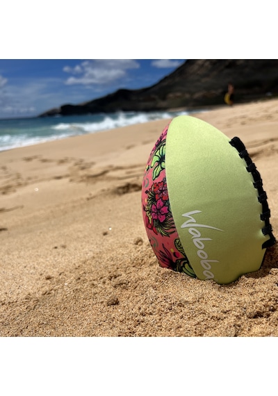 Waboba Artist Plaj Amerikan Futbol Topu Çiçek Desenli Deniz Ve Bahçe Rugby Topu 9inç 5 Numara