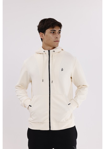 Rowinger Metal Uçlu Kordonlu Tam Fermuarlı Bölmeli Ön Cepli Küçük Nakış Logolu Rahat Kalıp Mevsimlik Kapüşonlu Sweatshirt Ecru Rowinger Metal Uçlu Kordonlu Tam Fermuarlı Bölmeli Ön Cepli Küçük Nakış Logolu Rahat Kalıp Mevsimlik Kapüşonlu Sweatshirt Ecru