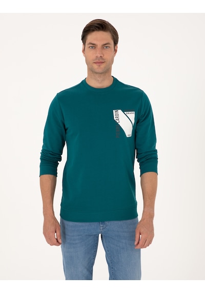 Pierre Cardin Erkek Zümrüt Sweatshirt 50317750-vr055 Zümrüt