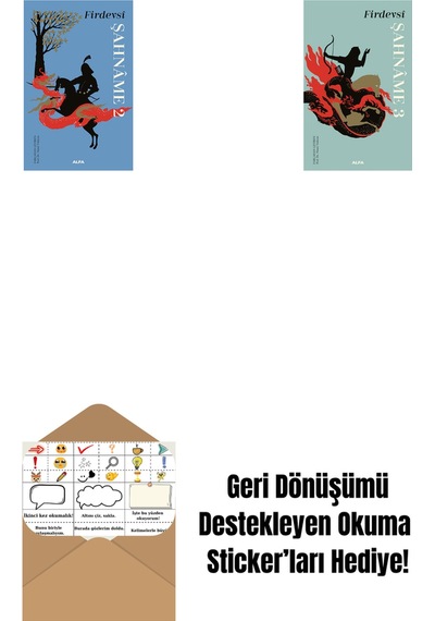 Şahnâme 2 Ciltli + Şahnâme 3 Ciltli + Okuma Sticker'ları