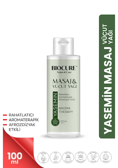 Biocure Elma + Lavanta + Vanilya + Yasmin Özlü Masaj ve Vücut Bakım Yağı 4 x 100 ML