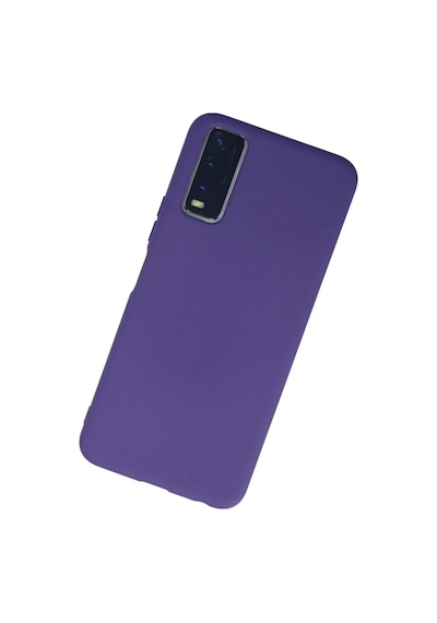 Vivo Y11s Uyumlu Kılıf Nano İçi Kadife Silikon - Mor