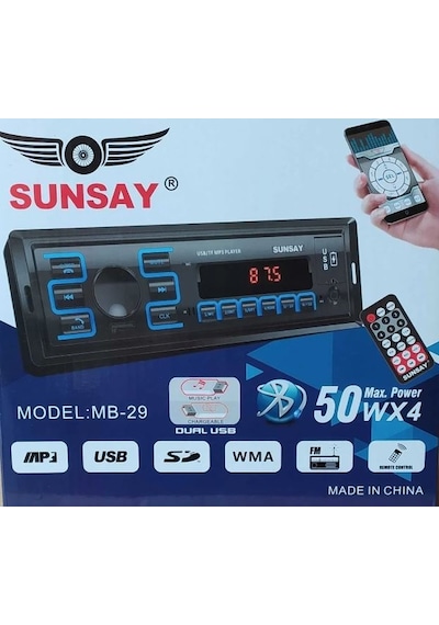 Sunsay MB-29 Yeni Model APP Control Android İos Destekli Oto Teyb