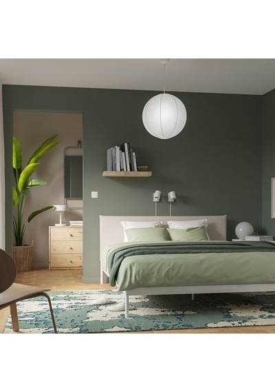 Ikea Gullsudare Sarkıt Lamba Abajur Başlığı, Beyaz, 45 Cm, El Yapımı