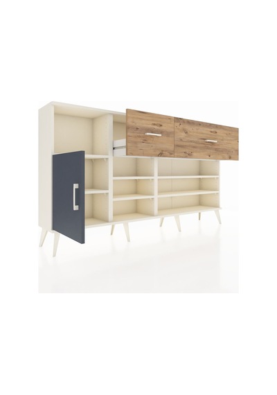 Arges Konsol 6 Raflı 2 Çekmeceli Tek Kapaklı 176x30x99 Aytaşı-antrasit/çam Antrasıt/atlas Çam - Aytası Arges Konsol 6 Raflı 2 Çekmeceli Tek Kapaklı 176x30x99 Aytaşı-antrasit/çam Antrasıt/atlas Çam - Aytası