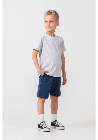 U.S. Polo Assn. Erkek Çocuk Gri Bermuda Takım Us2470-c-v4 Gri-02