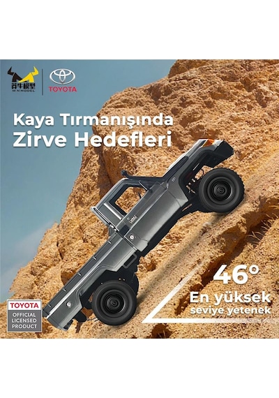 Mn Model Mn82 Pro 1/12 Toyota Land Cruiser Lc79 4wd Rc Model Crawler Offroad Truck Uzaktan Kumandalı Araba Rtr Lisanslı Gümüş+dahili Işık Seti