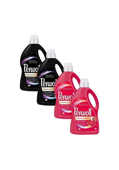 Perwoll Siyah Sıvı Çamaşır Deterjanı 3 Lt 2 Adet + Renkliler Sıv 2950 ML