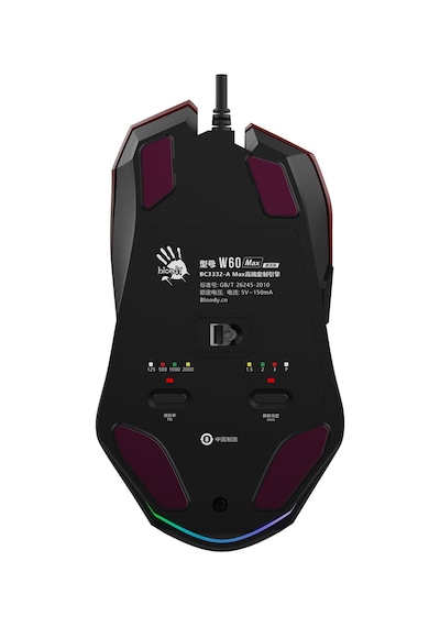 Bloody W60 Max Kablolu RGB Optik Oyuncu Mouse