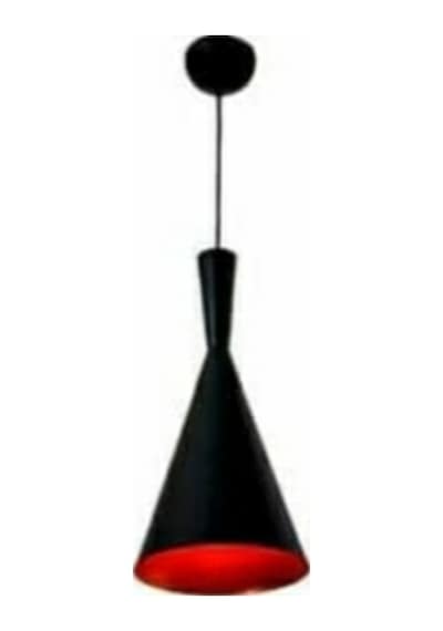 Riolight Retro Metal Sarkıt Avize Siyah Içi Kırmızı (418296621)
