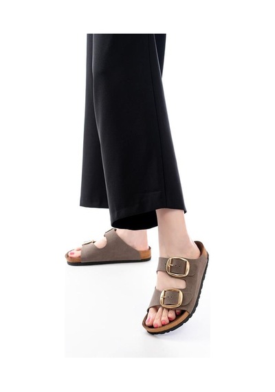 Alemdarshop P-101 Vizon Günlük Birkenstock Kadın Terlik