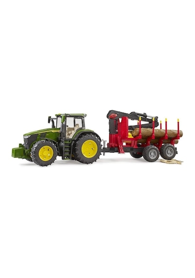 Bruder John Deere 7R 350 Traktör& Kütük Taşıma Römorku