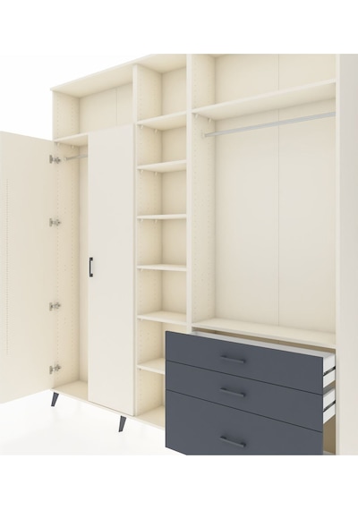 Arges Dolap 9 Raflı 3 Çekmeceli 2 Askılı 220x30x243 Aytaşı-aytaşı/antrasit Aytası/antrasıt Arges Dolap 9 Raflı 3 Çekmeceli 2 Askılı 220x30x243 Aytaşı-aytaşı/antrasit Aytası/antrasıt