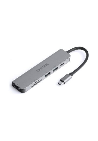 Usb 3.1 Type-c 6 İn 1 Hdmı/tf Sd Kart Okuyucu/usb 3.0 & Usb 2.0 / Usb-c Pd Dönüştürücü Çevi