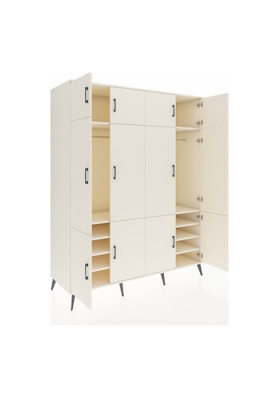 Kronos Gardrop 10 Raflı 12 Kapaklı 2 Askılı 176x59x221 Aytaşı-aytaşı Beyaz Kronos Gardrop 10 Raflı 12 Kapaklı 2 Askılı 176x59x221 Aytaşı-aytaşı Beyaz