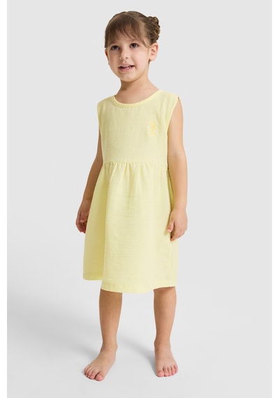 U.s. Polo Assn. Kız Çocuk Sarı Pijama Takım 50326613-vr044
