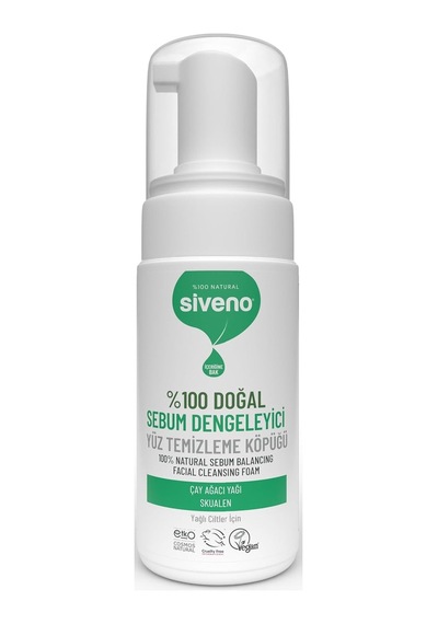 %100 Doğal Yüz Temizleme Köpüğü Yağlı Ciltler İçin Makyaj Siyah Nokta Sivilce Vegan 100 Ml