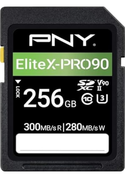 Pny 256 Gb Elitex-pro 90 Sınıf 10 U3 V90 Uhs-ıı Sd Flash Bellek Kartı