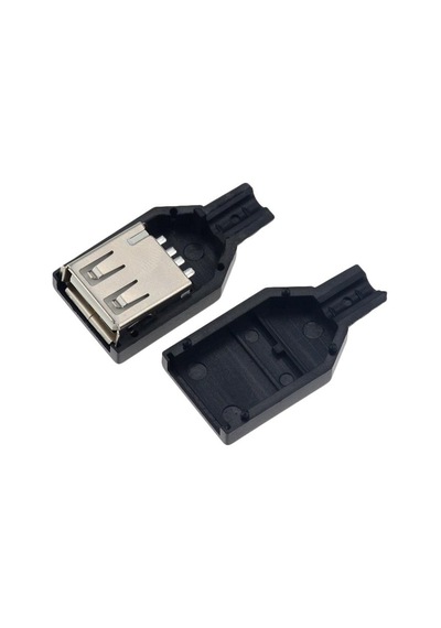 Usb Dişi Konnektör Kapak Lehim Tipi Dişi Usb Adaptör Dişi Usb Lehim Tipi Jack