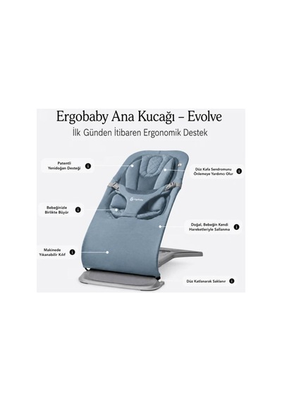 Bouncer Evolve Coton Oxford Blue Mavi