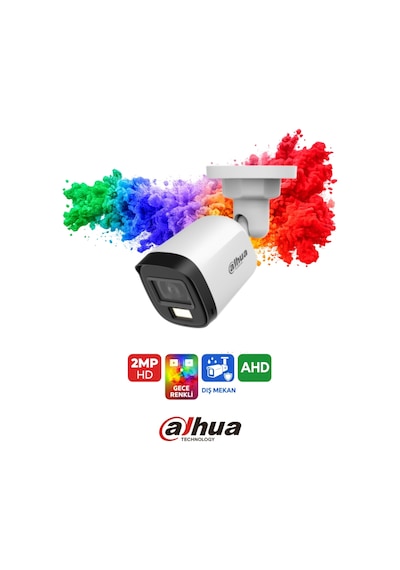 Hac-b1a21p-u-ıl 2mp Hdcvı 30m Ir Gece Renkli Bullet Kamera