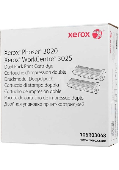 Xerox Phaser 3020-106R03048 Toner 2Li Paket